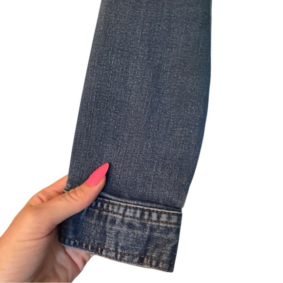 Celebrity Pink Blue Denim Jacket Size Medium (M) - Picture 6 of 7